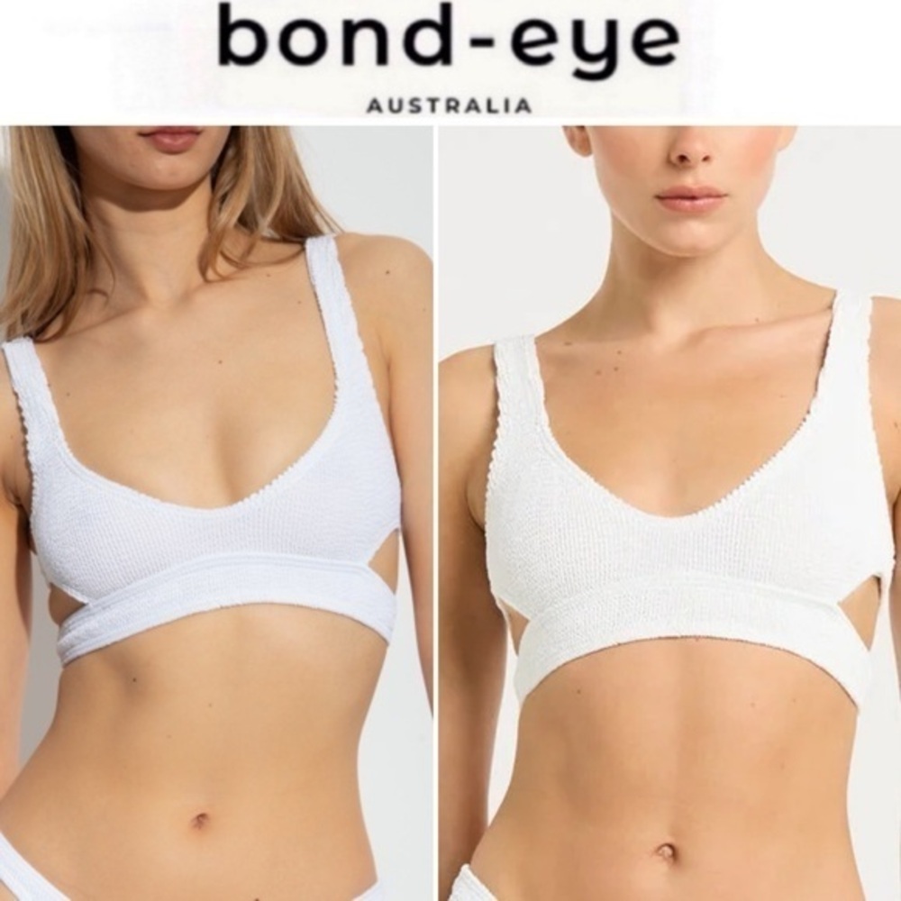 Bond-Eye Splice Nino Crop in White  OS NWT